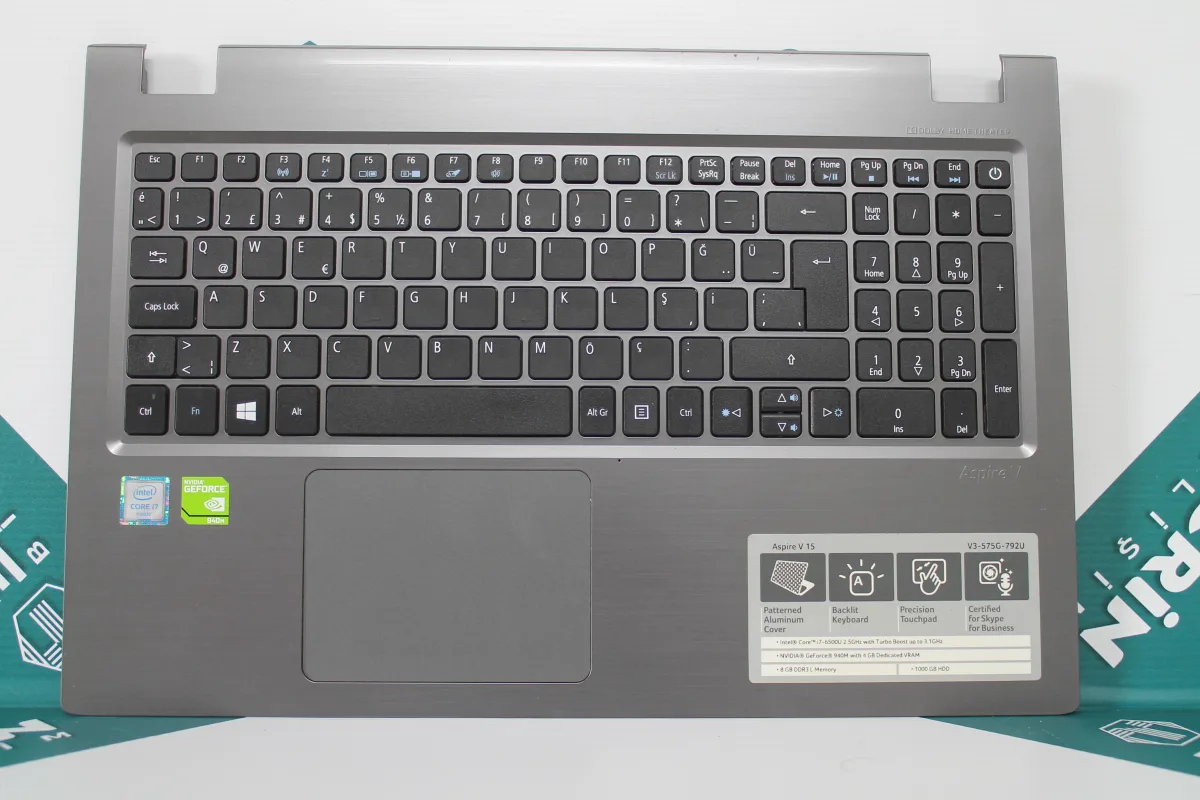 Acer V15 V3-575G Üst Kasa Klavye Kasa
